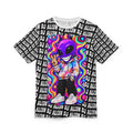 Alien DJ Graphic Tee — Colorful Psychedelic Alien Hoodie Design All-Over Print