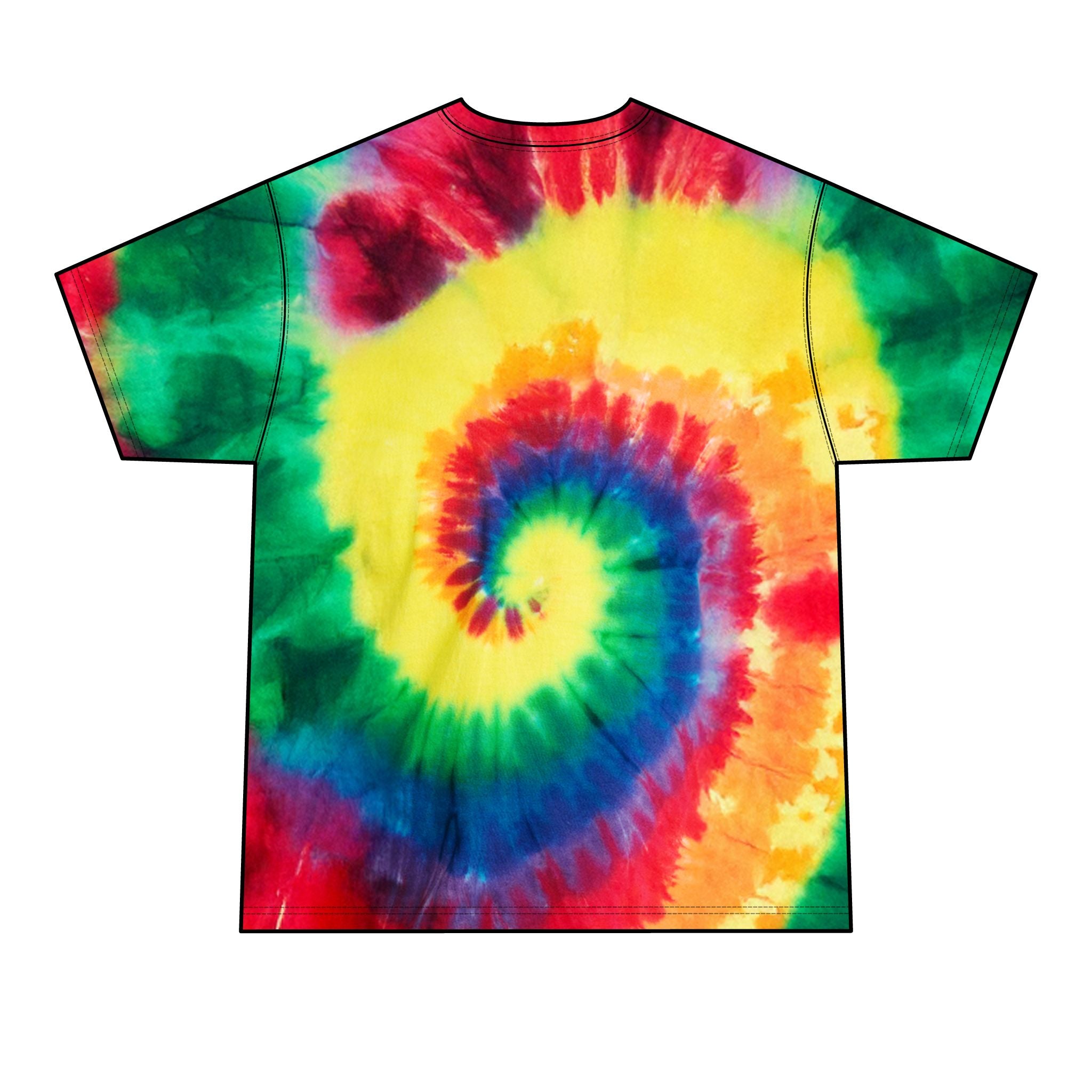 Alien DJ Tie-Dye Tee — Neon UFO Graphic Men’s T-Shirt