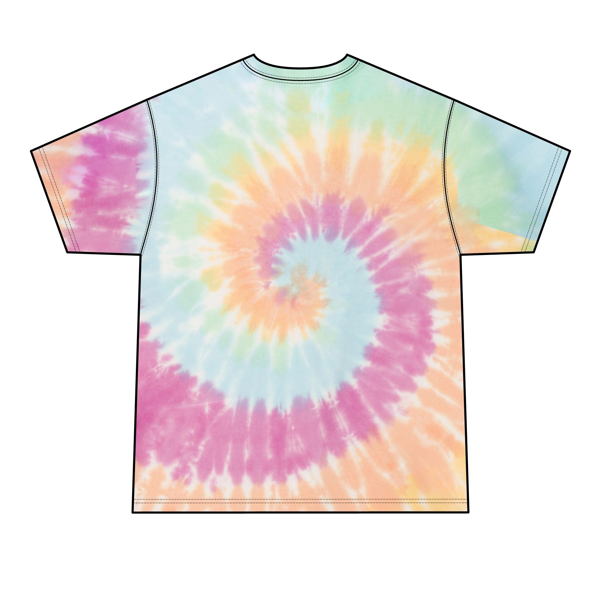 Alien DJ Tie-Dye Tee — Neon UFO Graphic Men’s T-Shirt
