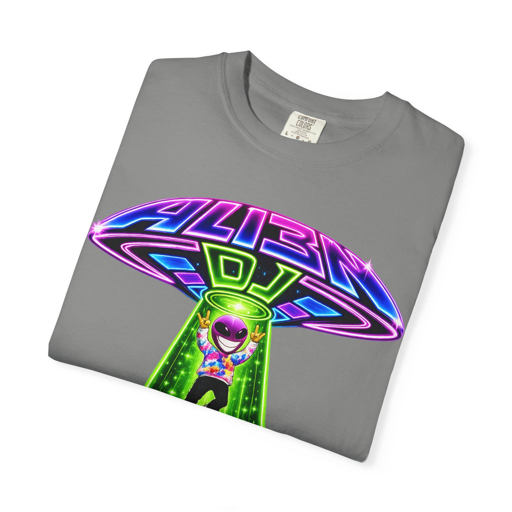 Alien DJ UFO Abduction T-Shirt - Standard 100% Cotton
