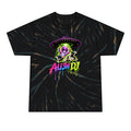 Alien DJ Tie-Dye Tee — Neon UFO Graphic Men’s T-Shirt